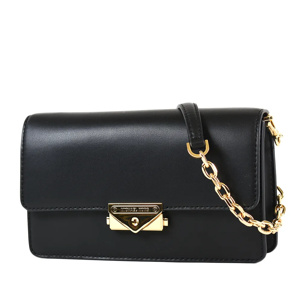 MICHAEL KORS CECE 滿版金字LOGO鎖頭吊飾釦式肩背/斜背包-中/咖 歷史價格詳細信息