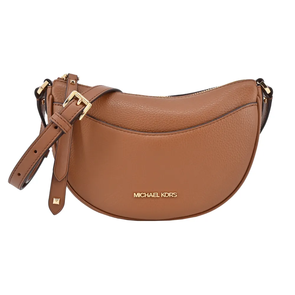 Michael Kors Dover 金字滿版塗層帆布拉鍊中款直式斜背包(咖啡色) 35F1GTVC2B BROWN 歷史價格詳細信息