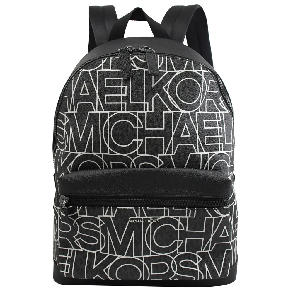 MICHAEL KORS COOPER MK滿版印花兩用公事包.深咖 歷史價格詳細信息