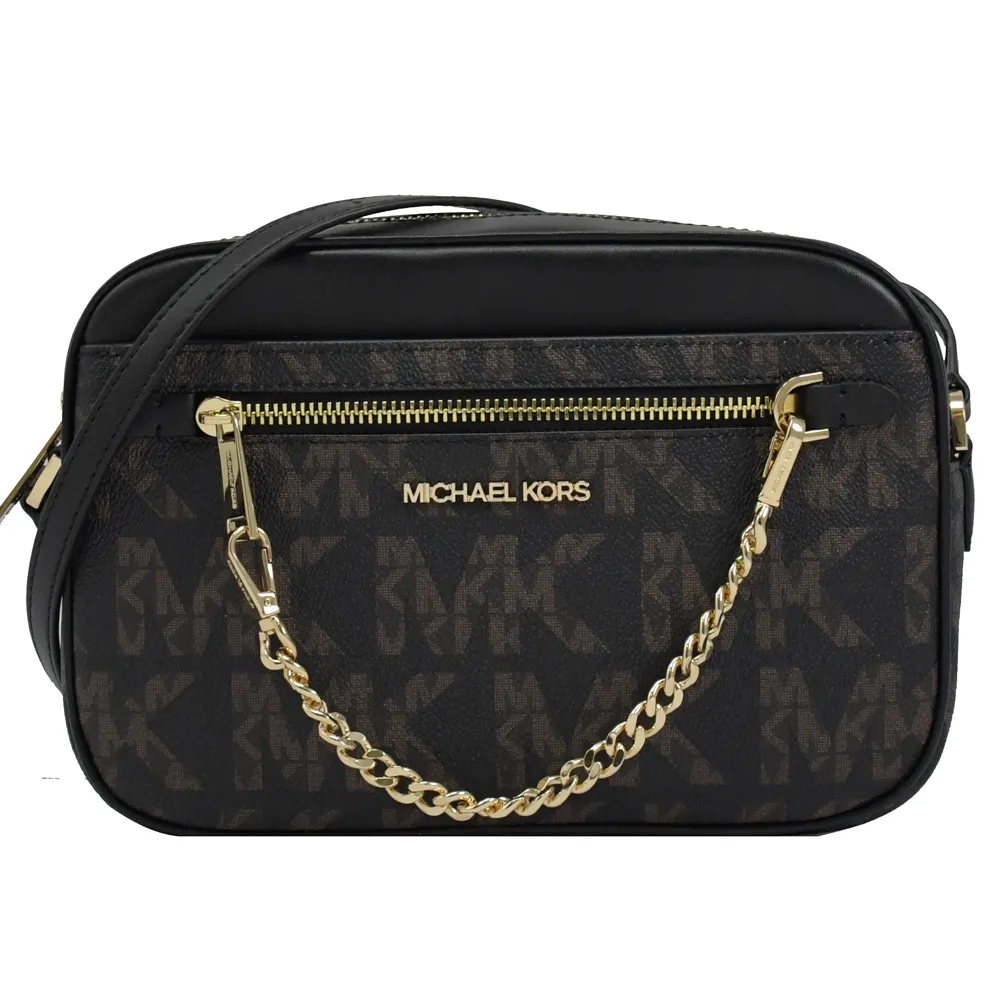 MICHAEL KORS JET SET 經典印花鍊條斜背方包.淺藍 歷史價格詳細信息