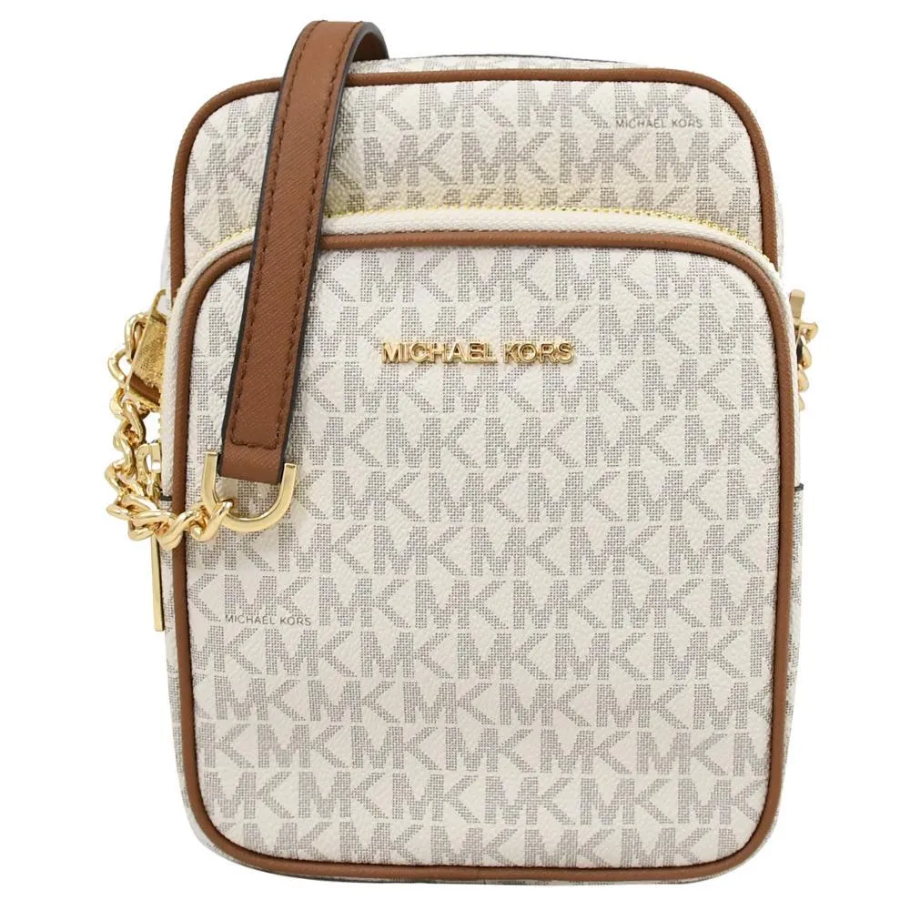 【Michael Kors】JET SET TRAVEL 滿版燙金LOGO掀蓋防刮三折中長夾-深咖啡 歷史價格詳細信息