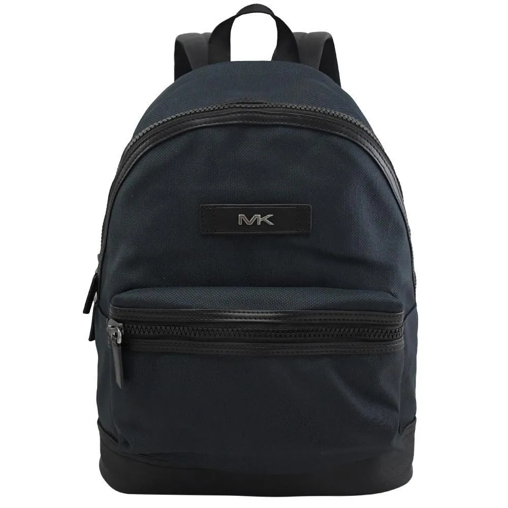 MICHAEL KORS KENT 浮雕LOGO帆布拼皮兩用托特包.深藍 歷史價格詳細信息