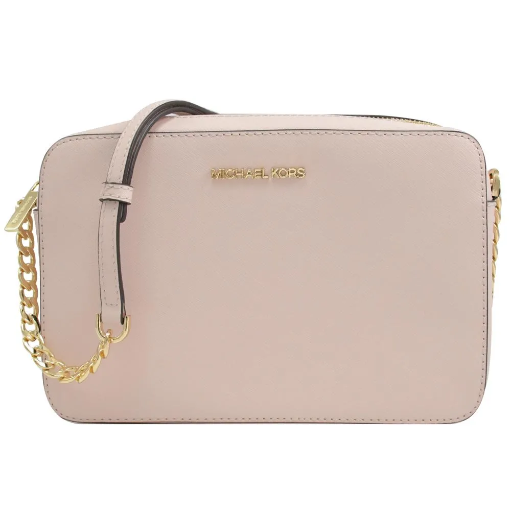 MICHAEL KORS JET SET 經典印花鍊條斜背方包.淺藍 歷史價格詳細信息