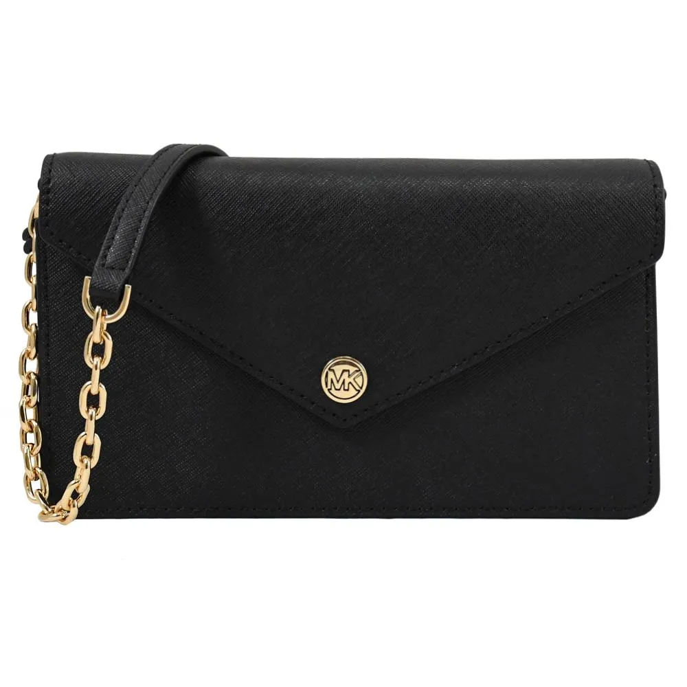 【Michael Kors】WOC 經典滿版撞色MK印花多卡手機晚宴包斜背包(褐/白) 歷史價格詳細信息
