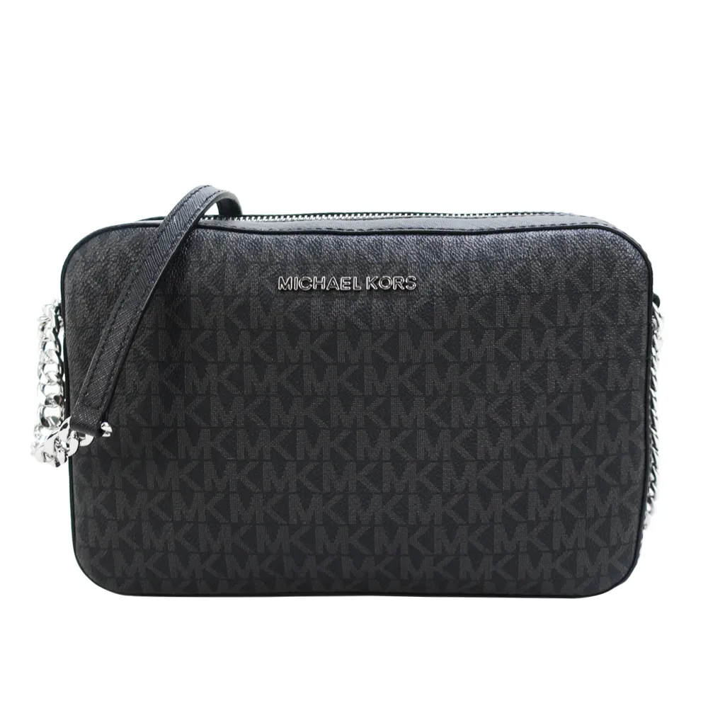 MICHAEL KORS MK基本款防刮方型斜背包-黑銀 歷史價格詳細信息