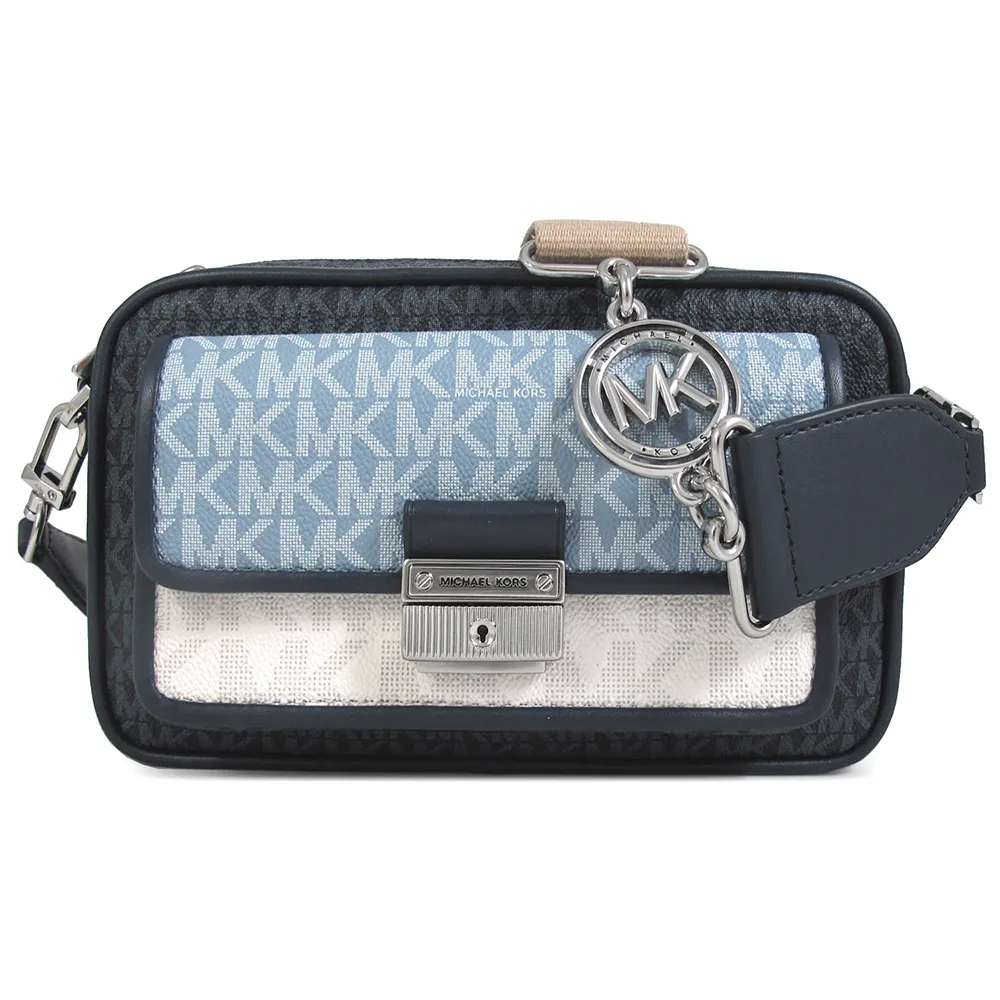 MICHAEL KORS MK滿版銀字對開短夾-銀白/綠 歷史價格詳細信息