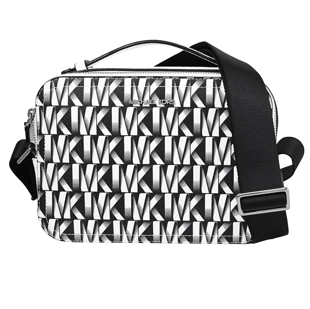 MICHAEL KORS COOPER 印花條紋拼接手提萬用包.卡其/黃 歷史價格詳細信息