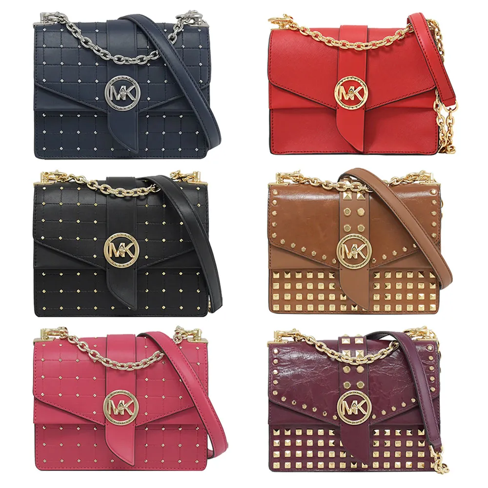 MICHAEL KORS Greenwich 金屬MK三折零錢短夾.桃紅 歷史價格詳細信息