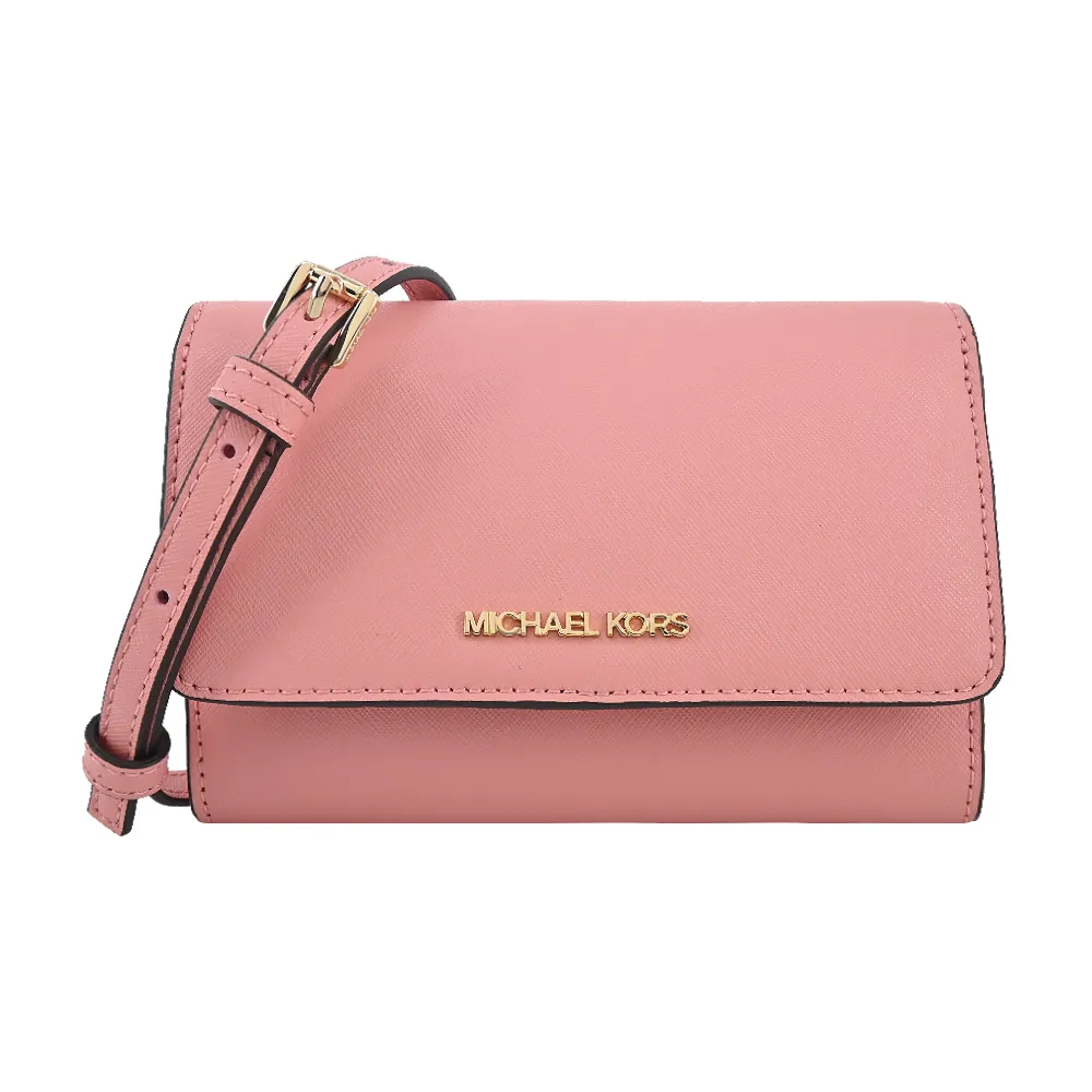 【Michael Kors】WOC 經典滿版撞色MK印花多卡手機晚宴包斜背包(褐/白) 歷史價格詳細信息
