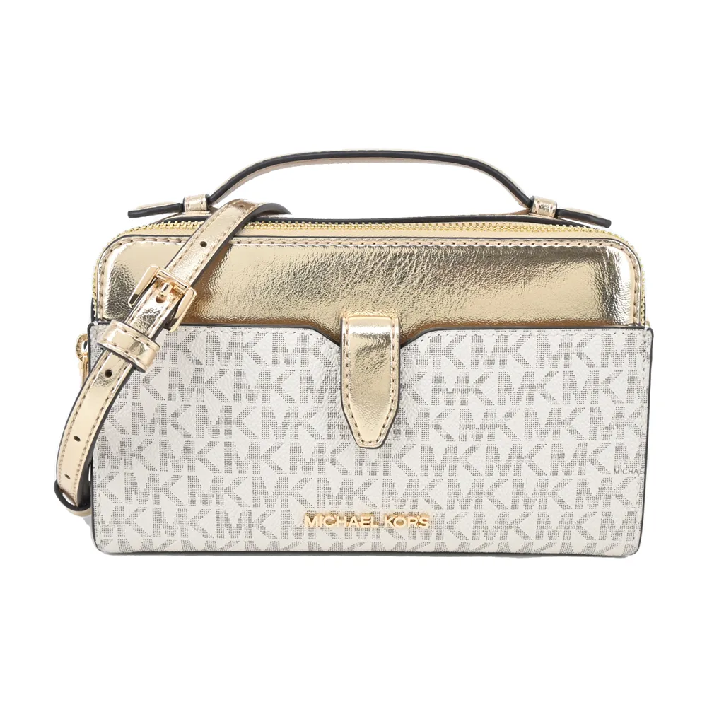 MICHAEL KORS  JET SET PVC滿版標誌性LOGO手提/肩背托特包-大/咖 歷史價格詳細信息