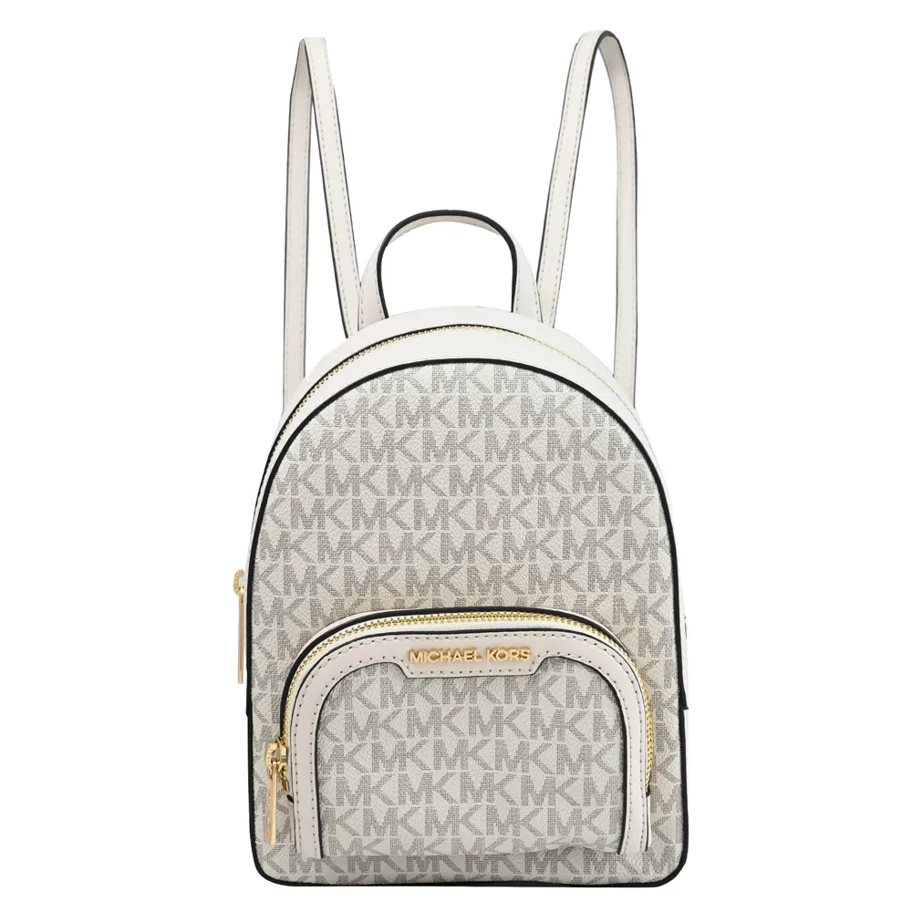 MICHAEL KORS JAYCEE 金字Logo滿版MK咖啡X馬鞍棕色三用包(手提/斜/後背) 歷史價格詳細信息