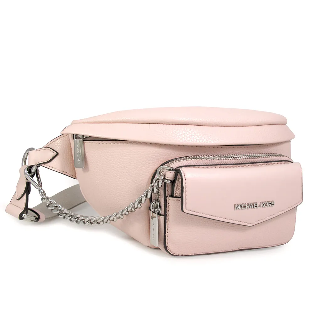 MICHAEL KORS MAISIE荔枝紋前口袋二合一腰包-大/黑 歷史價格詳細信息