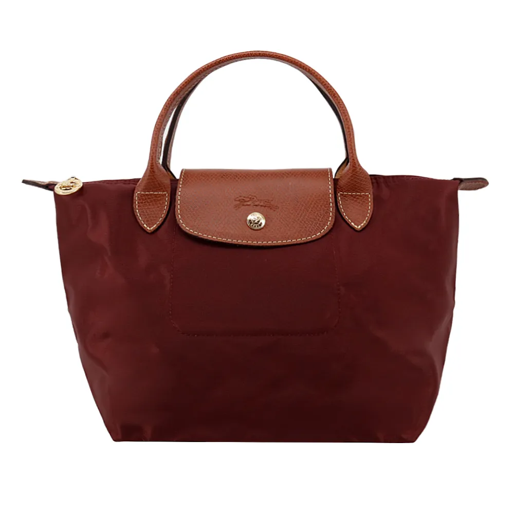 【LONGCHAMP】小羊皮短把摺疊包(中/任選色/附背帶) 歷史價格詳細信息