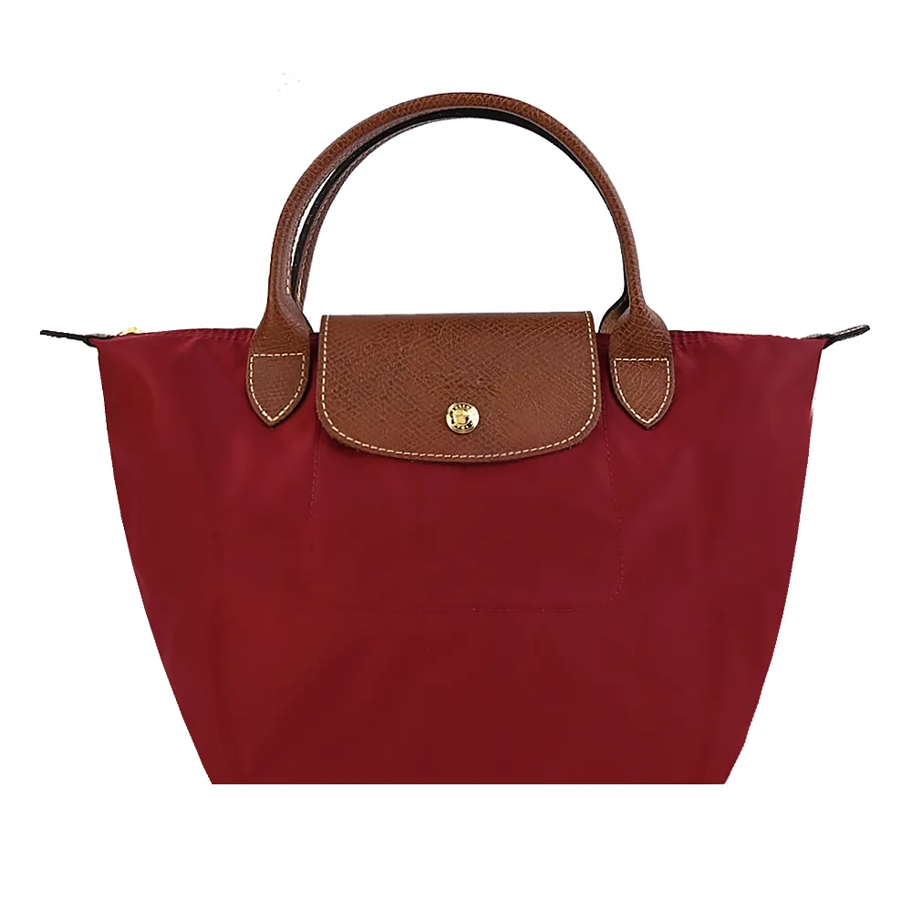 【LONGCHAMP】小羊皮短把摺疊包(中/任選色/附背帶) 歷史價格詳細信息