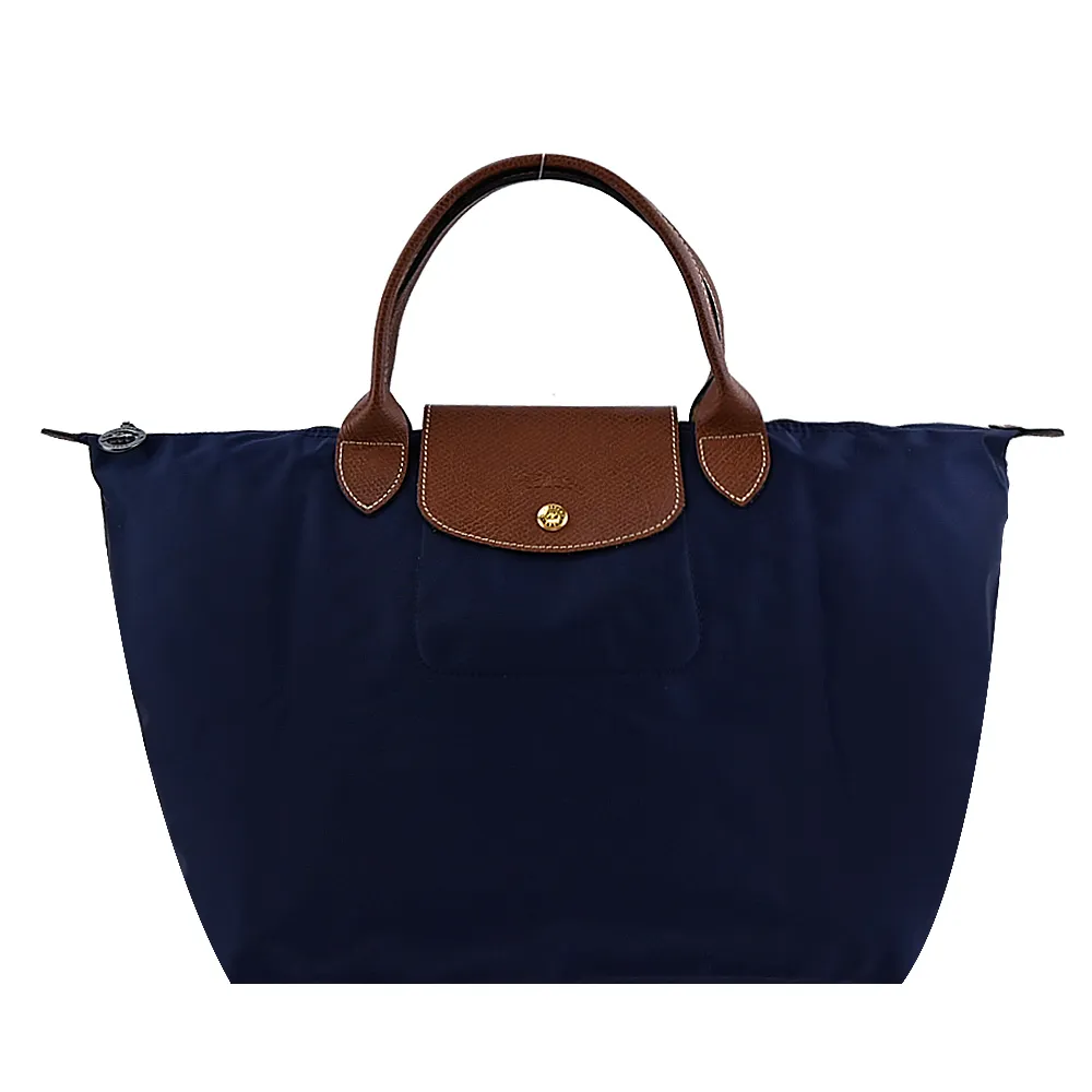 LONGCHAMP LE PLIAGE系列短把再生尼龍摺疊水餃包(小/橙) 歷史價格詳細信息