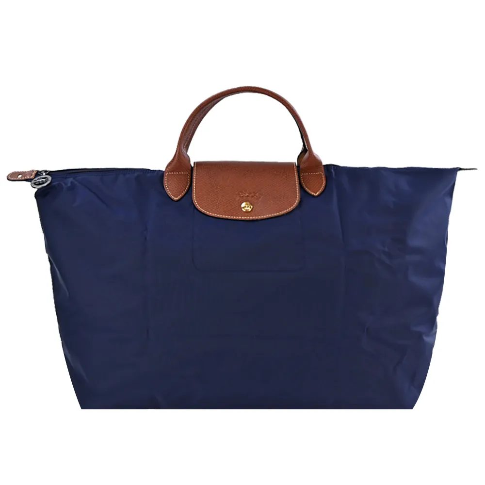 LONGCHAMP LE PLIAGE系列短把再生尼龍摺疊水餃包(小/橙) 歷史價格詳細信息