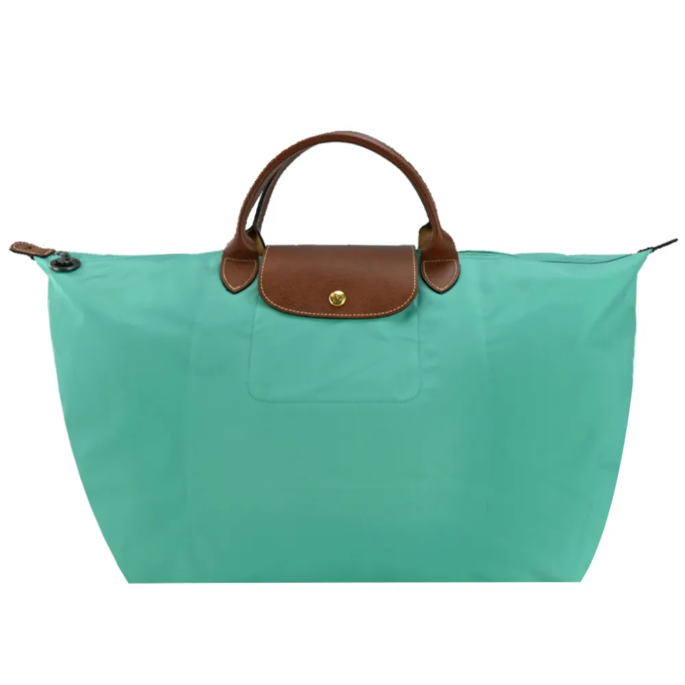 LONGCHAMP LE PLIAGE系列短把再生尼龍摺疊水餃包(小/橙) 歷史價格詳細信息