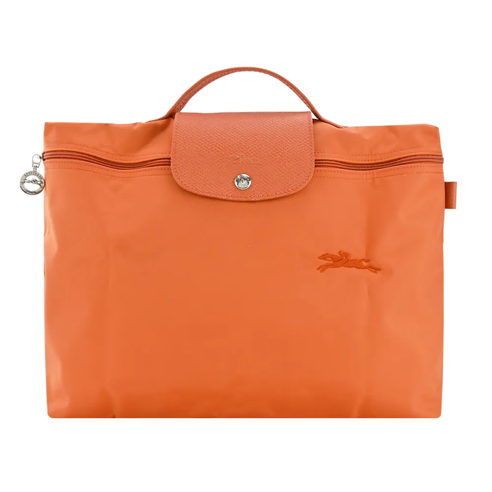 LONGCHAMP LE PLIAGE GREEN系列刺繡再生尼龍摺疊公事包(天澄) 歷史價格詳細信息