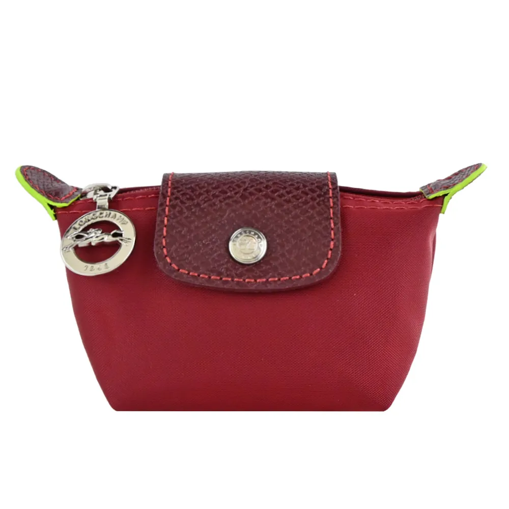 LONGCHAMP LE PLIAGE GREEN系列撞色再生尼龍水餃零錢包(天澄) 歷史價格詳細信息