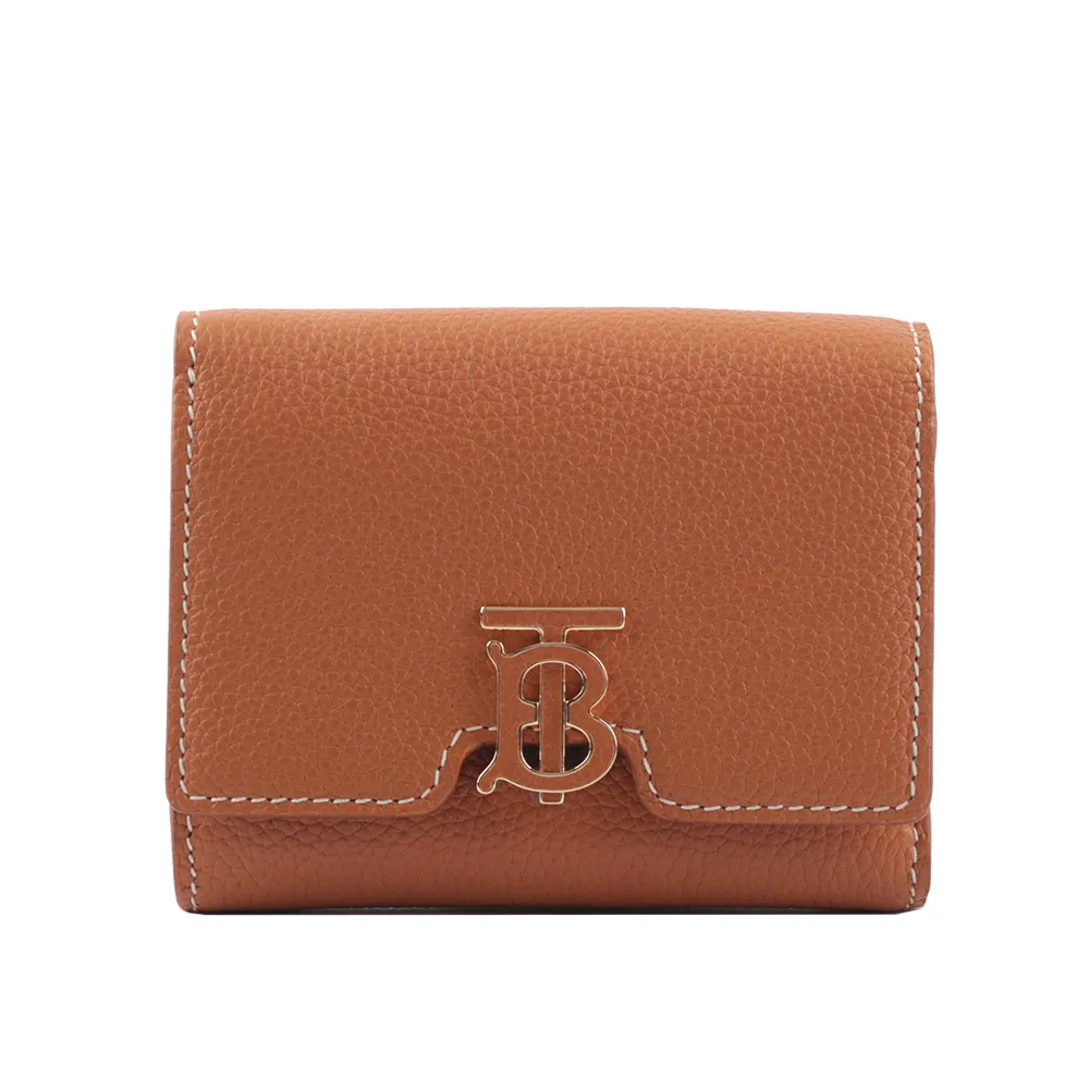 BURBERRY TB Logo 牛皮二折短夾(黑色) 8062347 歷史價格詳細信息