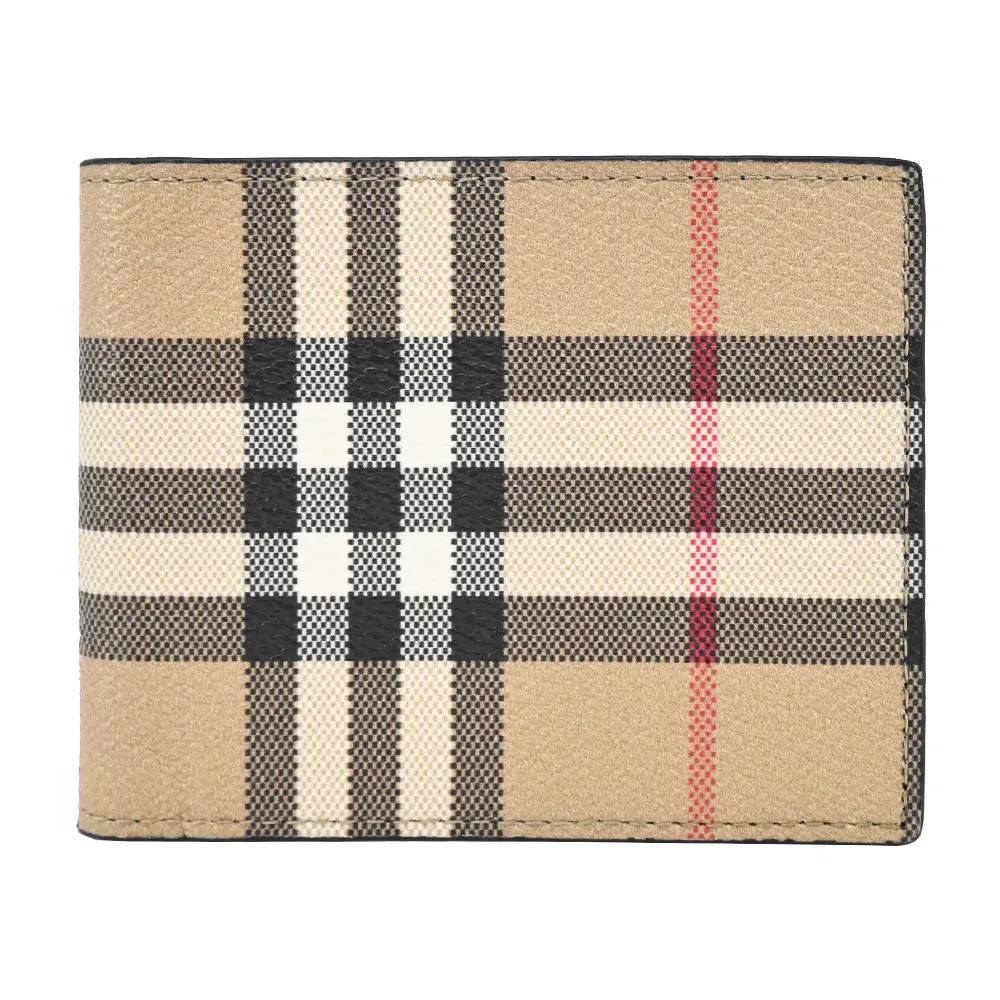 BURBERRY  經典格紋帆布卡片夾(海軍藍) 歷史價格詳細信息