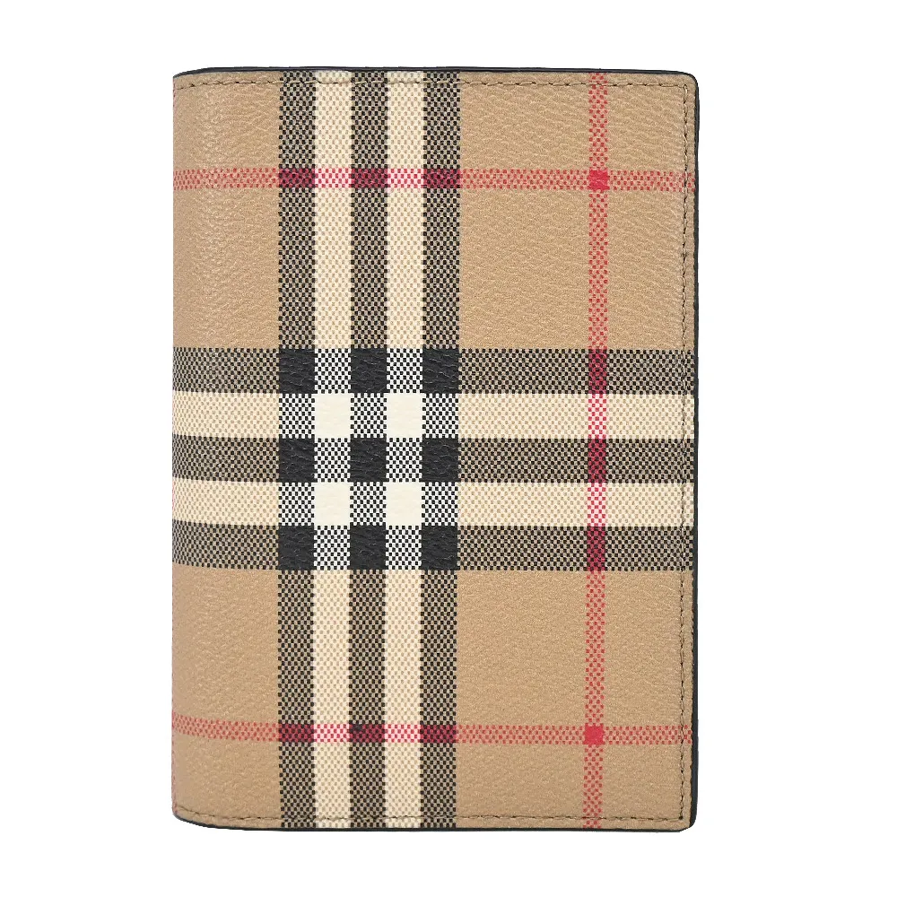 BURBERRY  Vintage 經典格紋帆布6卡短夾(卡其) 歷史價格詳細信息