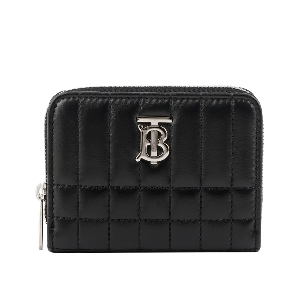 BURBERRY Lola 縫線小羊皮皮夾式鍊包/手拿包(黑色) 8066176 A1189 歷史價格詳細信息