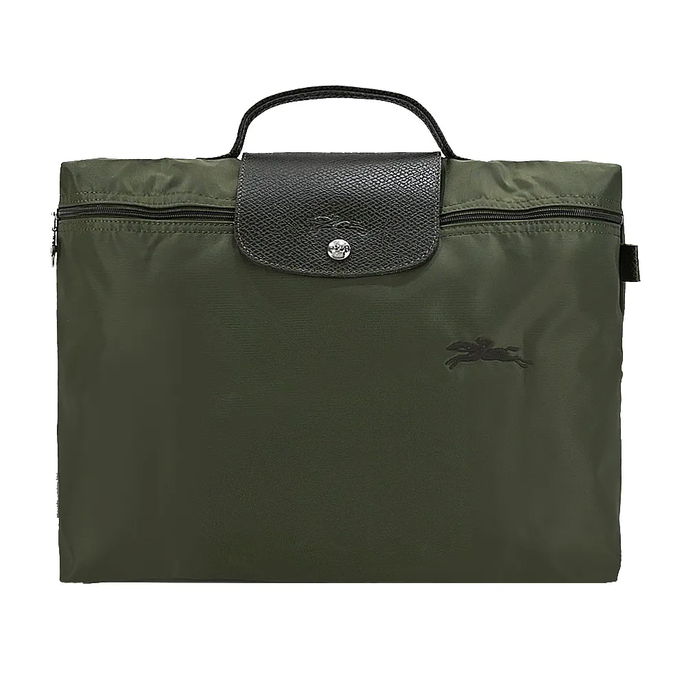 LONGCHAMP LE PLIAGE GREEN系列刺繡再生尼龍摺疊公事包(天澄) 歷史價格詳細信息