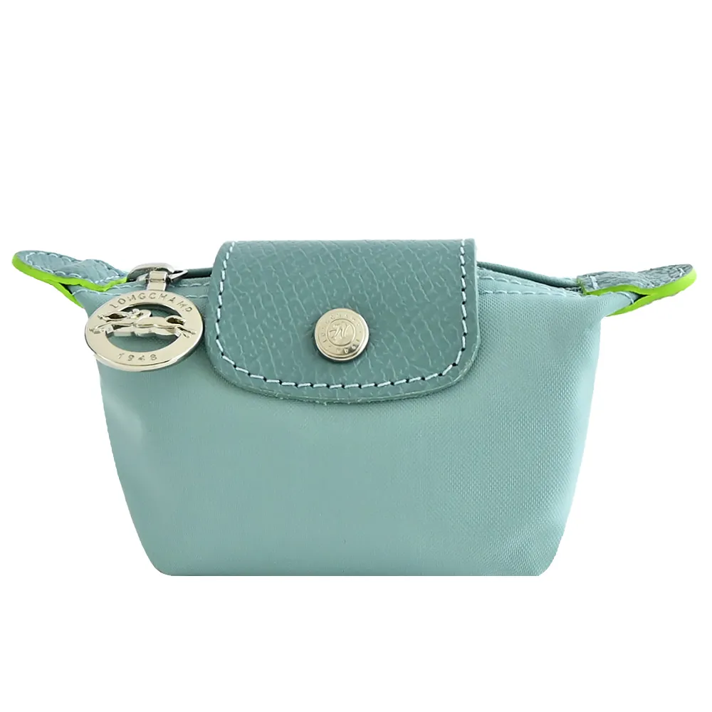 LONGCHAMP LE PLIAGE GREEN系列撞色再生尼龍水餃零錢包(天澄) 歷史價格詳細信息