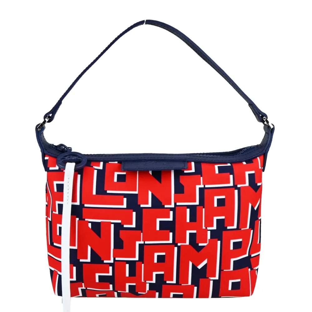 LONGCHAMP LE PLIAGE LGP系列滿版手拿包(黑X白) 歷史價格詳細信息