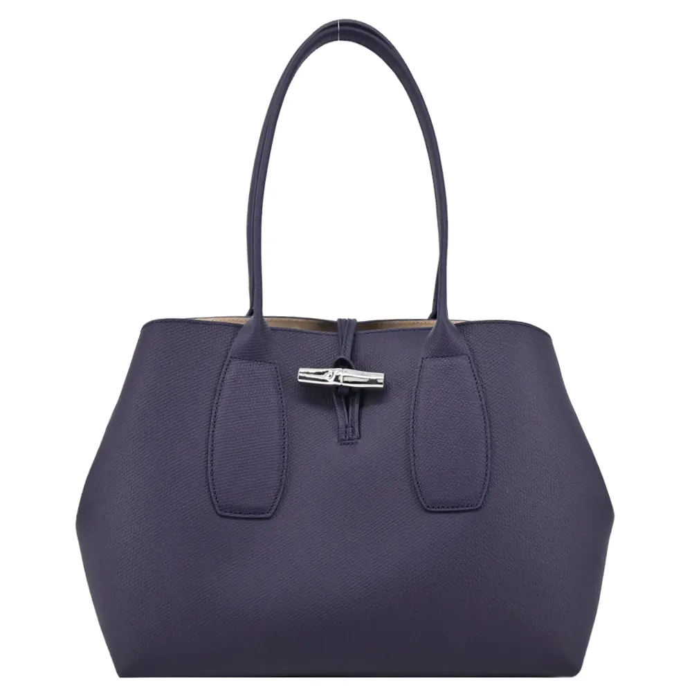 LONGCHAMP ROSEAU系列竹節卵石紋牛皮肩背托特包(紅) 歷史價格詳細信息