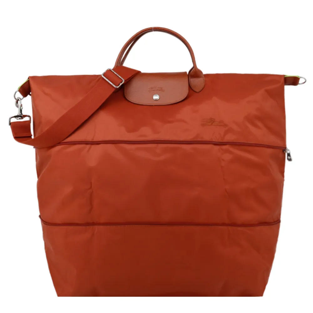 LONGCHAMP LE PLIAGE系列再生尼龍延展兩用旅行袋(烏檀) 歷史價格詳細信息
