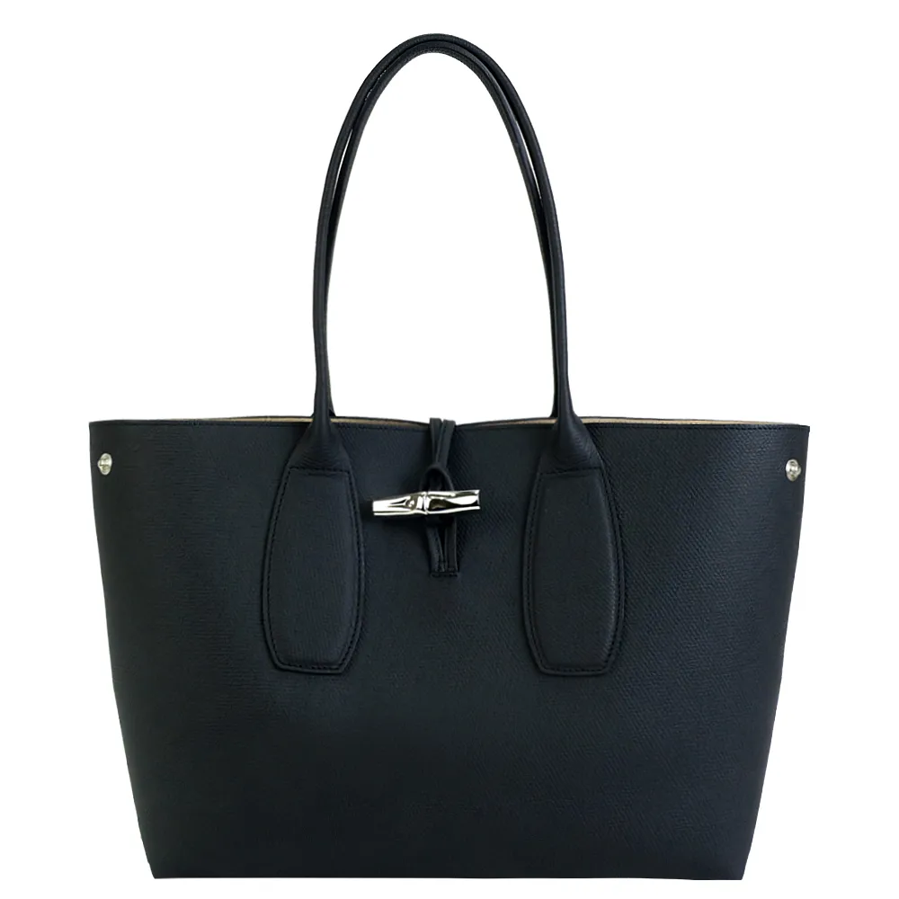 LONGCHAMP ROSEAU系列竹節卵石紋牛皮肩背托特包(紅) 歷史價格詳細信息