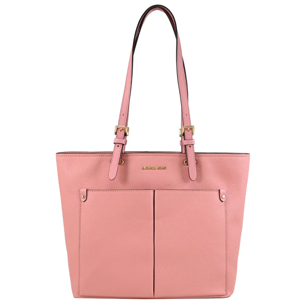 MICHAEL KORS JET SET TRAVEL 玫瑰粉色金字LOGO鵝卵石紋全皮革手提式長夾 歷史價格詳細信息