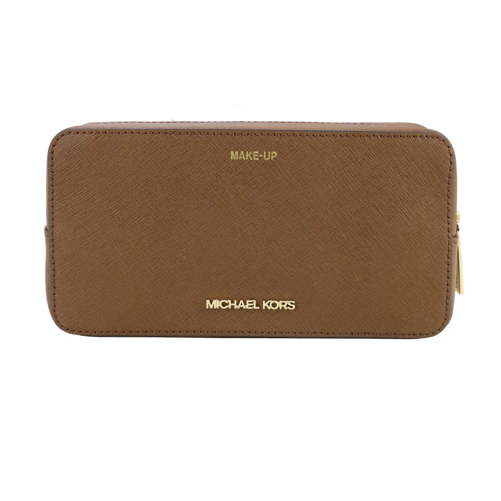 【Michael Kors】JET SET TRAVEL 滿版燙金LOGO掀蓋防刮三折中長夾-深咖啡 歷史價格詳細信息