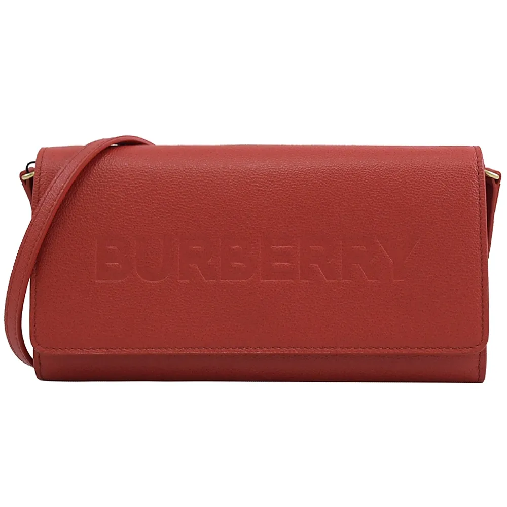 BURBERRY 8052829 LUNA 烙印LOGO牛皮釦式零錢短夾.紅 歷史價格詳細信息