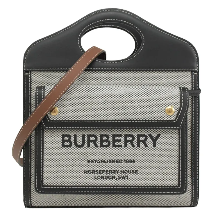 BURBERRY 8039363 Mini Pocket 印花帆布兩用包.黑/咖 價格比較,價格查詢,歷史價格詳細信息