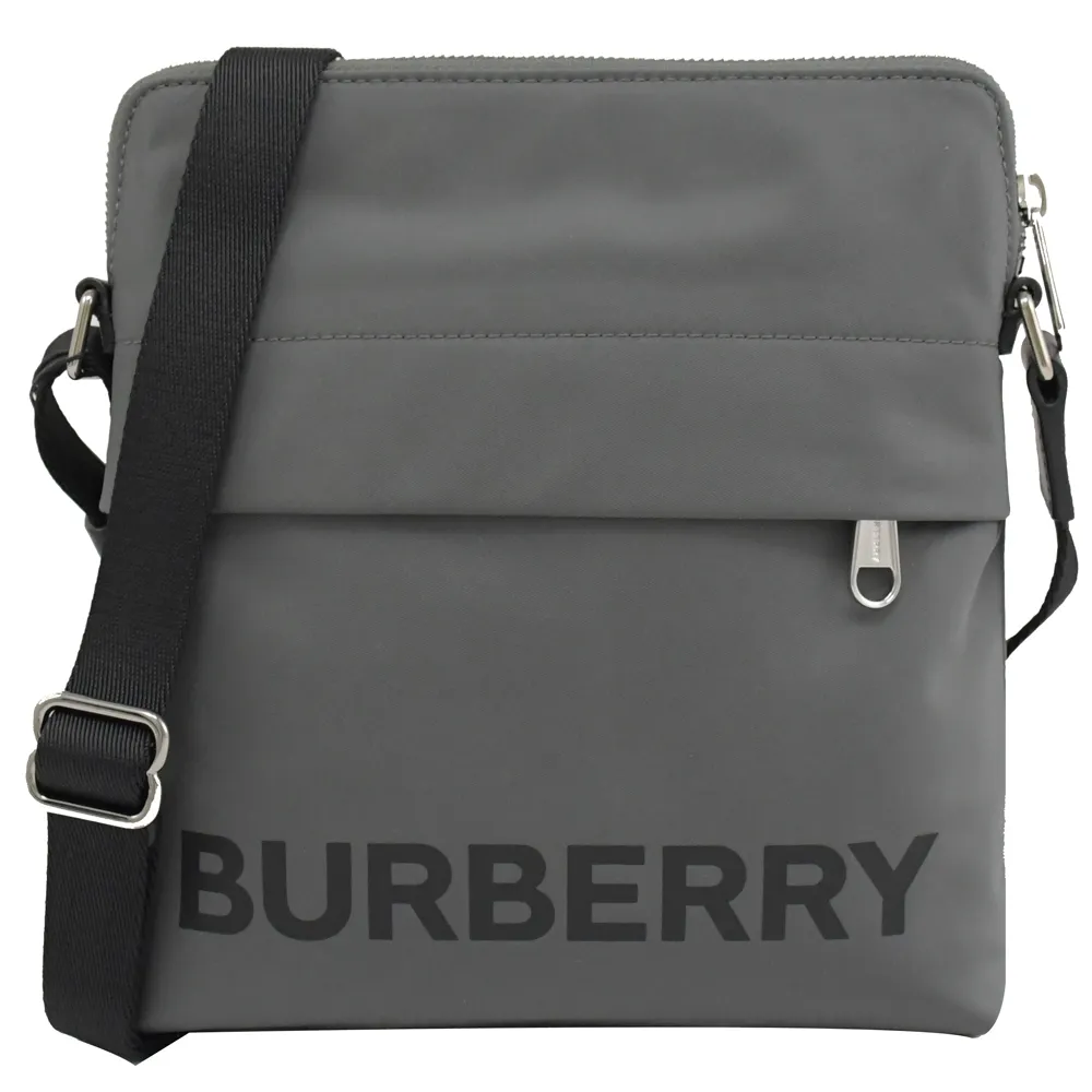 BURBERRY 8052840 燙印LOGO尼龍拉鍊萬用手拿包.黑 歷史價格詳細信息