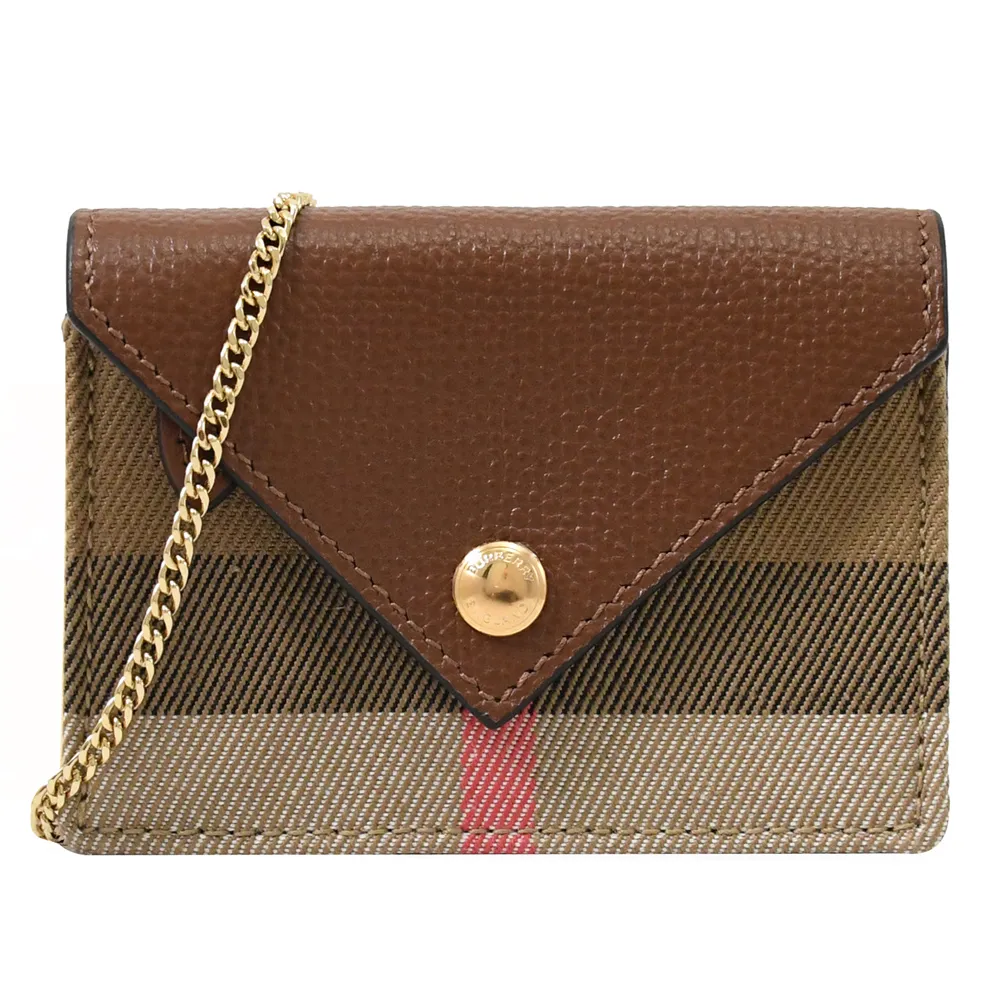 BURBERRY 8067264 HALTON經典格紋拼接翻蓋釦式長夾.黑 歷史價格詳細信息