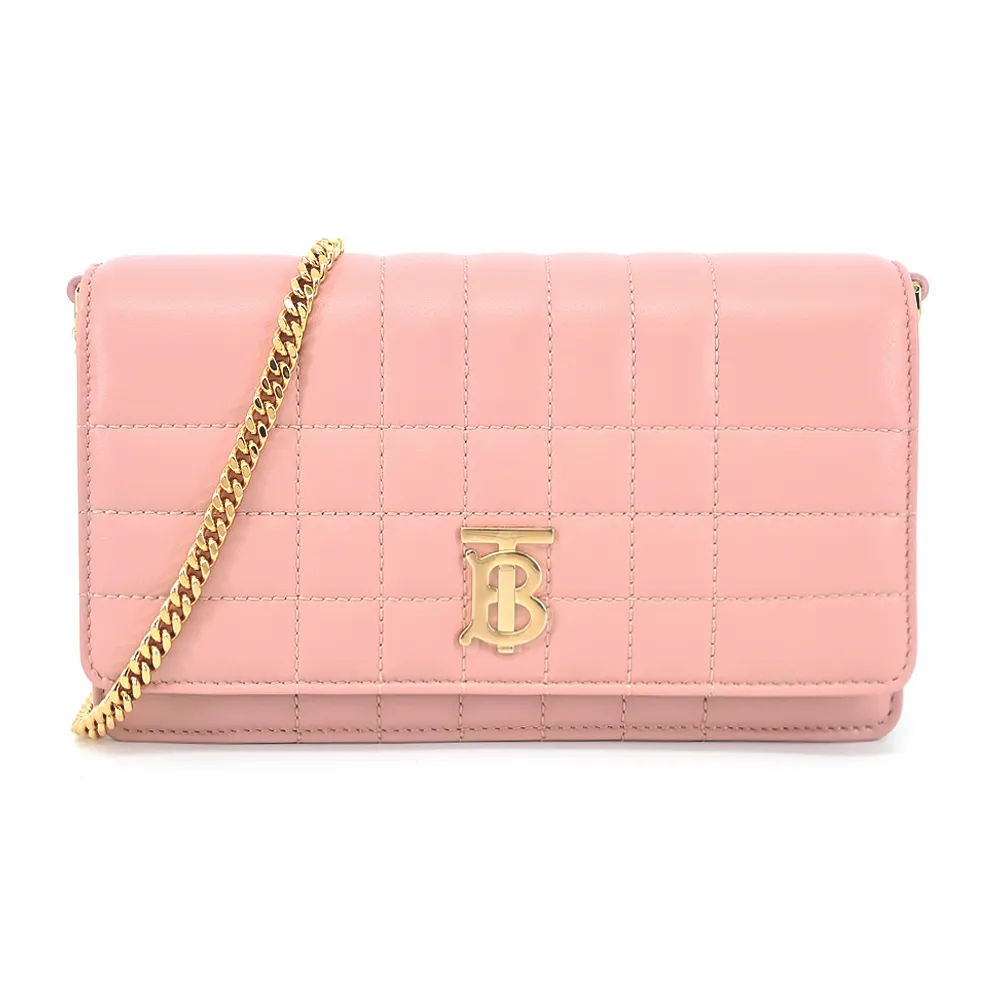 BURBERRY Lola 金字縫線小羊皮翻蓋三折短夾(楓葉棕) 80623761 歷史價格詳細信息