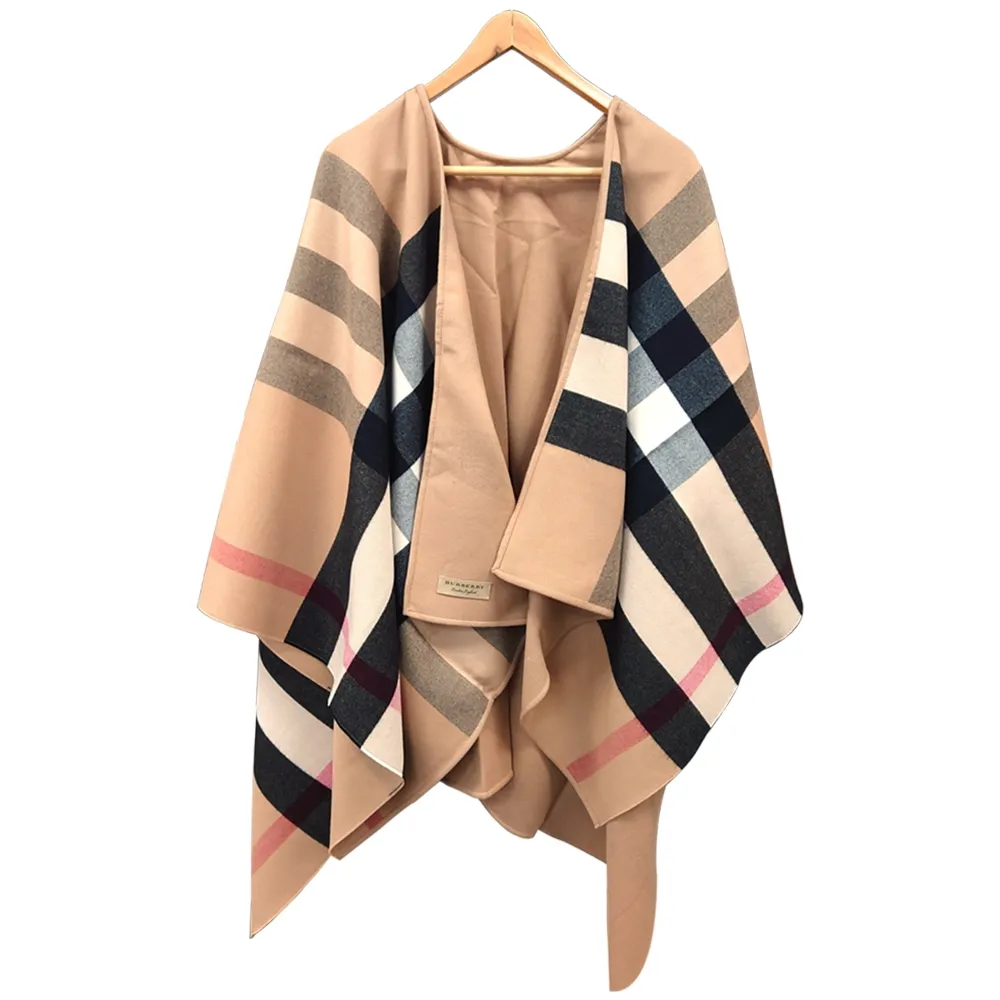 BURBERRY復古格紋圖案真絲斜紋絲巾(米色) 歷史價格詳細信息