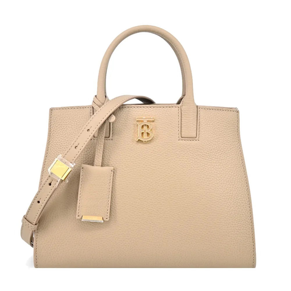 BURBERRY TB 標誌撞色粒紋牛皮4卡名片/卡片夾(奶茶/米色/暖棕色) 8066023 A1435 歷史價格詳細信息