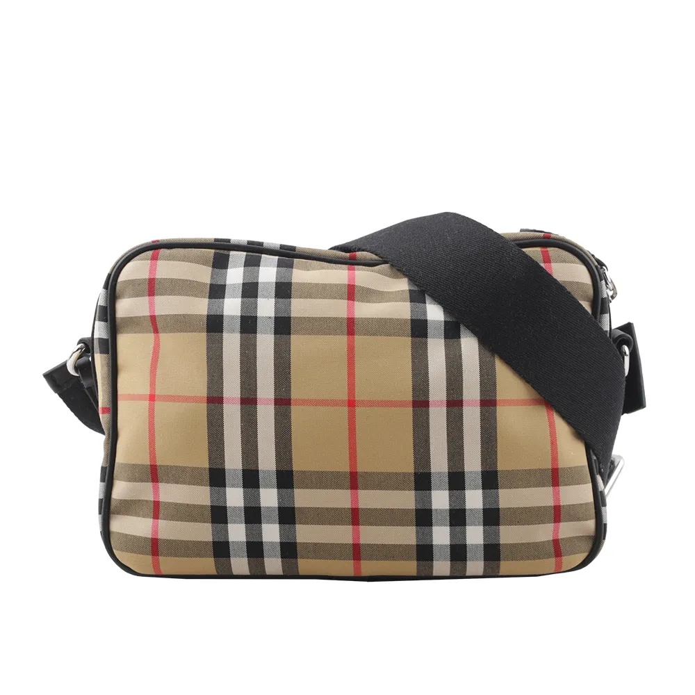 BURBERRY 格紋尼龍帆布腰包(經典米色) 8084114 歷史價格詳細信息