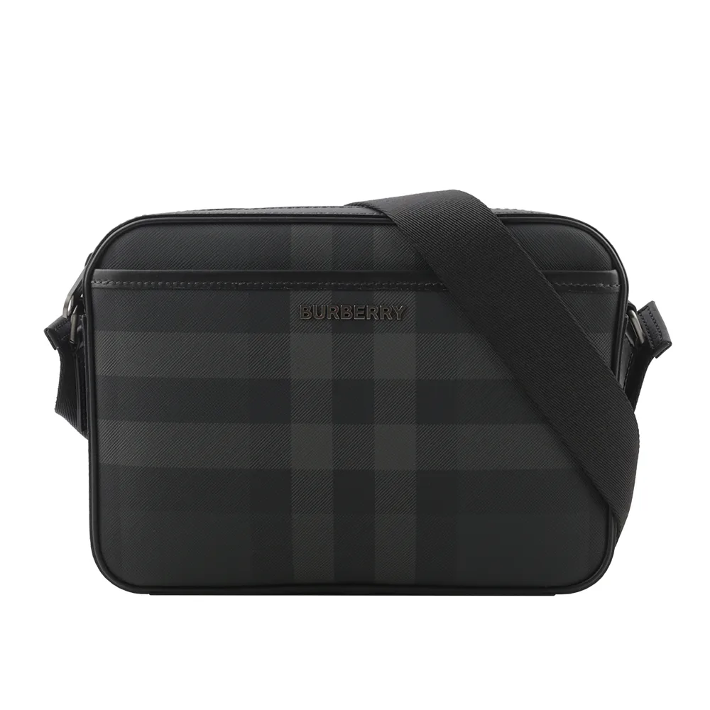 BURBERRY 大格紋帆布ㄇ形拉鍊長夾(灰褐色/棕色) 80845601 歷史價格詳細信息