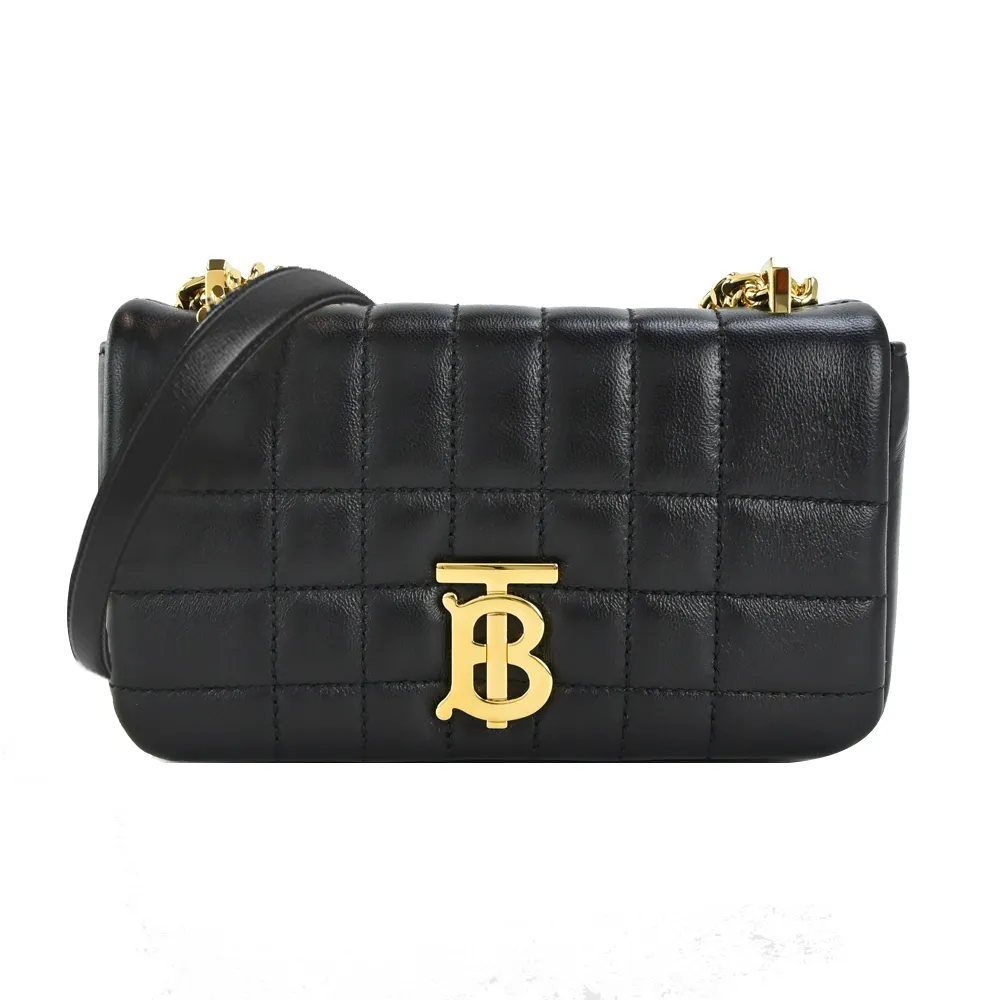 BURBERRY Lola 金字縫線小羊皮翻蓋三折短夾(楓葉棕) 80623761 歷史價格詳細信息