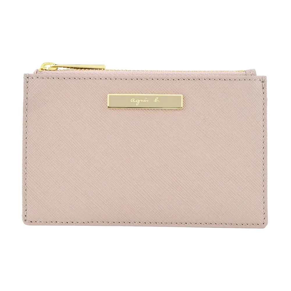 agnes b.鐵牌LOGO雙色翻蓋短夾-深藍 歷史價格詳細信息