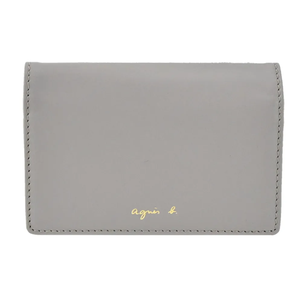 agnes b. 燙金LOGO皮革短夾-粉 歷史價格詳細信息