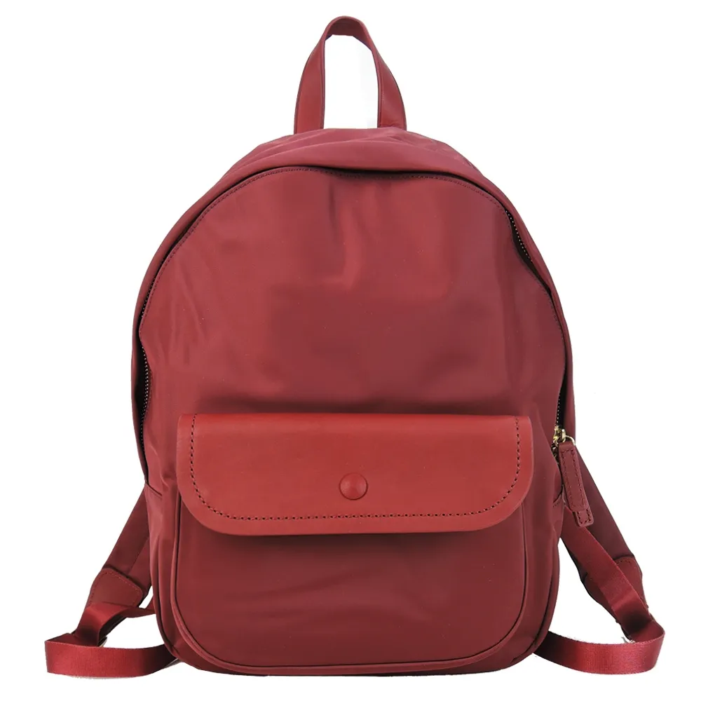 agnes b.皮革穿扣雙拉鍊後背包(米) 歷史價格詳細信息