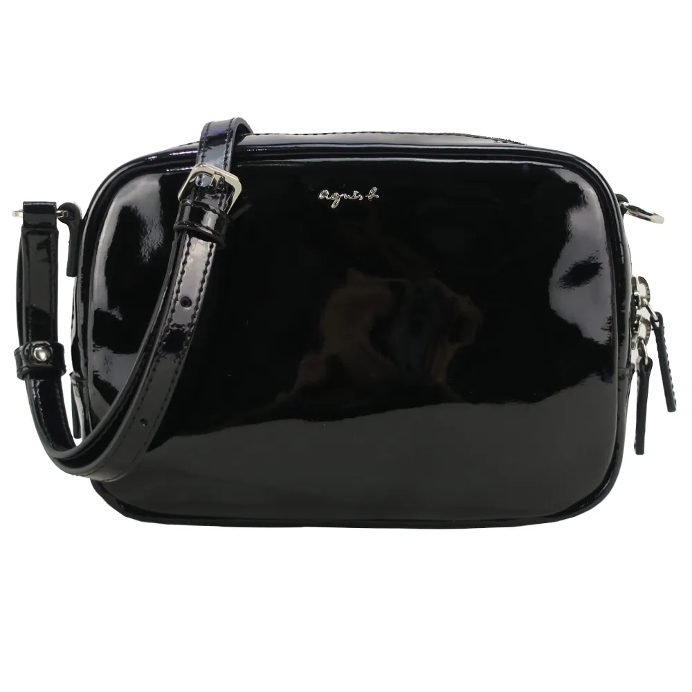 agnes b.亮面漆皮小手提包-粉紫 歷史價格詳細信息