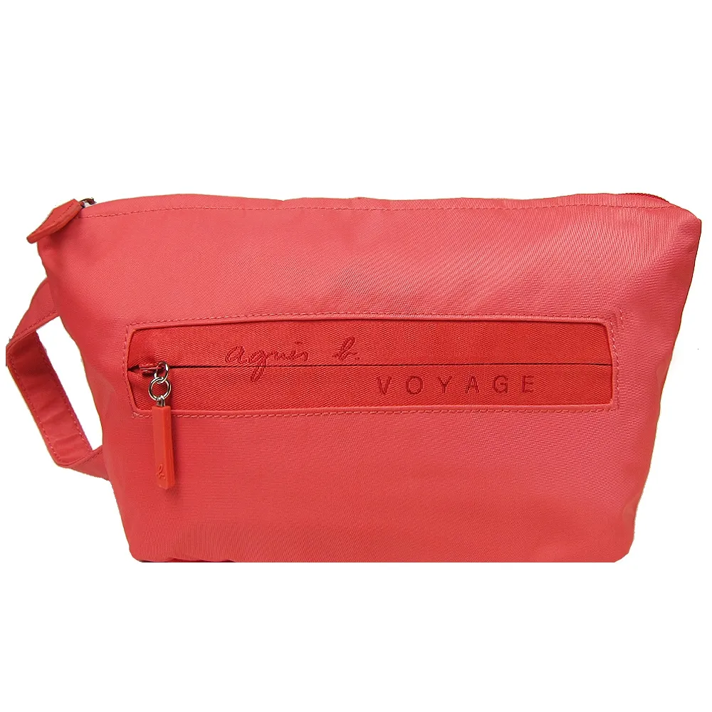 agnes b.VOYAGE抓皺風衣尼龍斜背包(大/墨綠) 歷史價格詳細信息